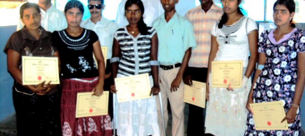 Basic Computer training awarding for the students with disabilities
